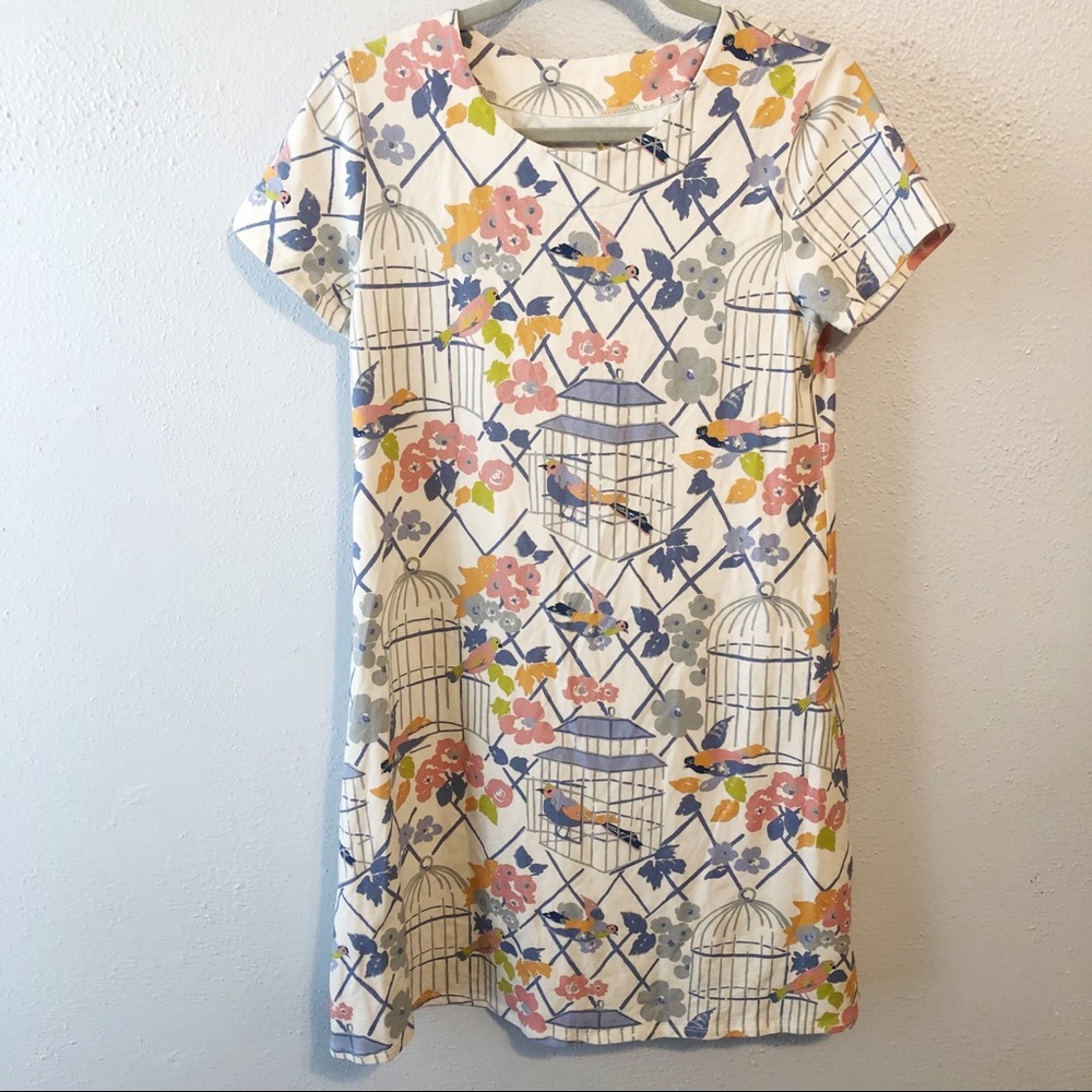 Spartina Island Bird Dress Songbird birdcage sizeS